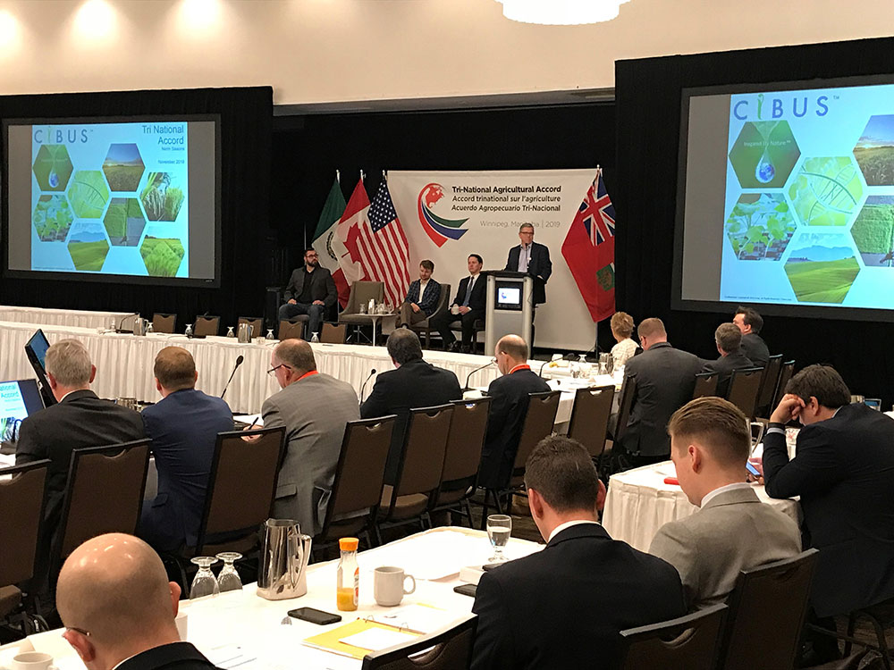 Norm Sissons speaks at 28th Annual Tri-National Agricultural Accord